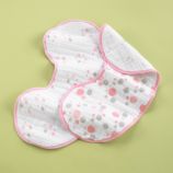 Pink Dot & Stars Burpy Bib Set